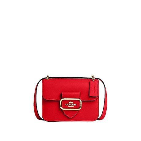 Coach Morgan Square Crossbody Electric Red Crossgrain Leather