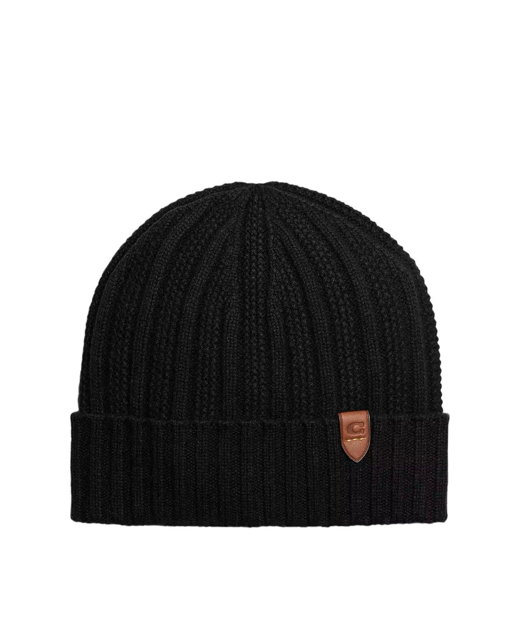 Coach Cashmere Knit Beanie Black