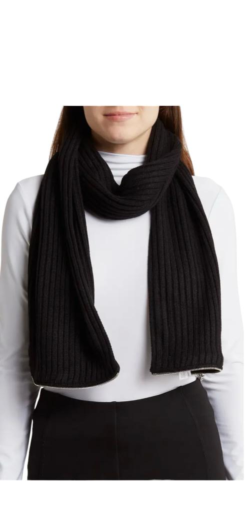 Michael Kors Rib Zipper Infinity Scarf