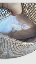 Load and play video in Gallery viewer, Gorgeous A New Day Crystal Mesh Handbag - Silver

