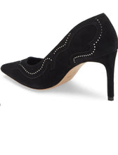 Load image into Gallery viewer, AllSaints Blush Zehra Studded Pump. Size 9. Black
