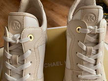 Load image into Gallery viewer, Michael Kors Crista Canvas and Crocodile Embossed Trainer. Size 9.5
