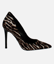 Load image into Gallery viewer, Michael Kors Keke Pump Haircalf 9.5M Gunmetal
