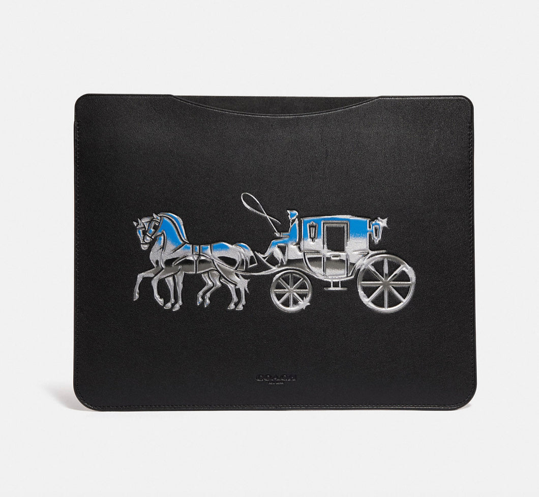 Coach Tablet Sleeve With Horse And Carriage