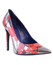 Load image into Gallery viewer, Valentina Rangoni Romantico Printed Stiletto Pump. Aluminio Tulipani. Size 7.5
