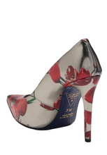 Load image into Gallery viewer, Valentina Rangoni Romantico Printed Stiletto Pump. Aluminio Tulipani. Size 7.5
